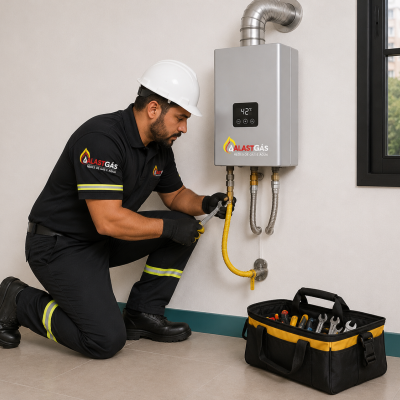 Trocar Mangueira de Gás do Aquecedor