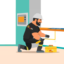 Reparo em Tubulação de Gás